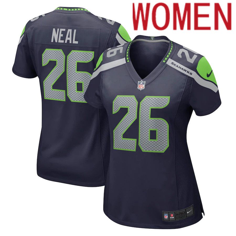 Women Seattle Seahawks #26 Ryan Neal Nike College Navy Player Game NFL Jersey